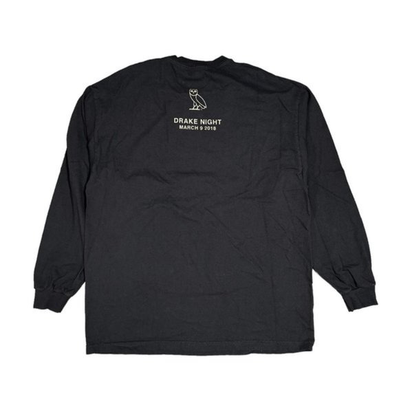 OVO Toronto Raptors Drake Night 2018 L/S T Shirt  Mens XL S2036 - Picture 4 of 6